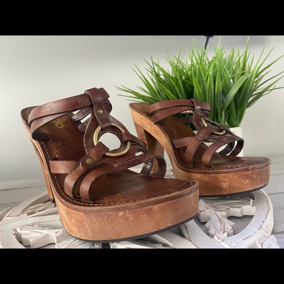 ALDO leather high heel sandals 7.5 - Picture 4 of 4
